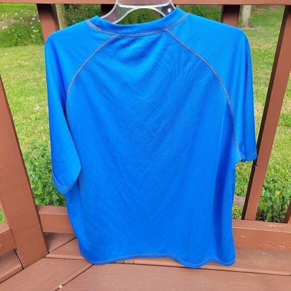 Reebok ZeroXposur Men's Athletic Blue Crew neck Pullover  Short sleeve Shirt 2XL - Picture 4 of 8